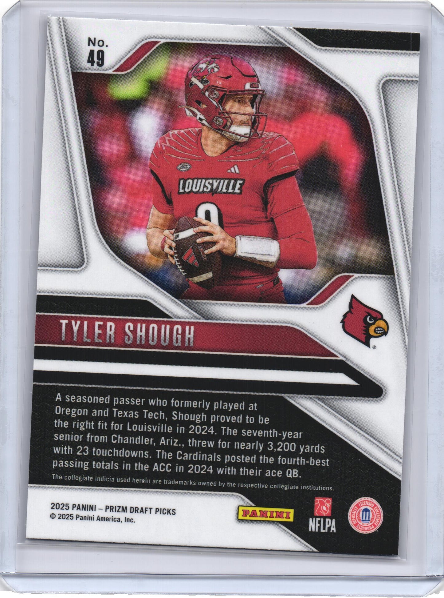 2025 Panini Prizm Draft Picks Tyler Shough #49