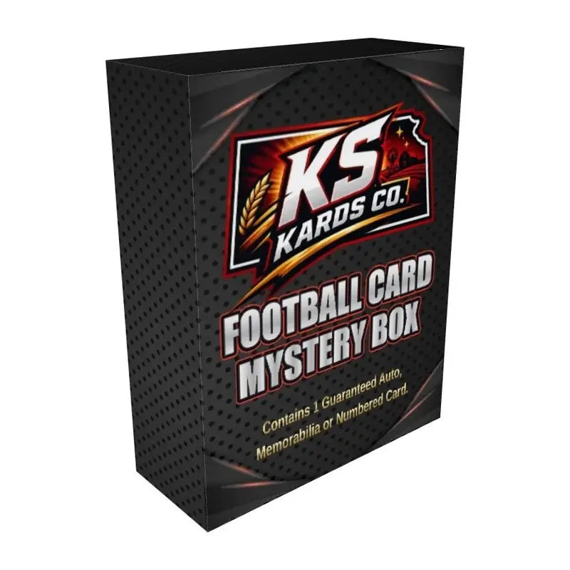 Ks Kards Co football card mystery box with guaranteed hit