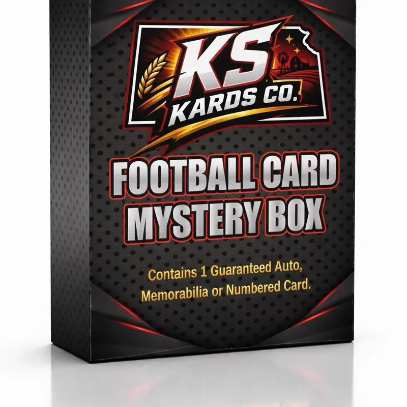 Ks Kards Co 4-card football mystery pack with guaranteed hit