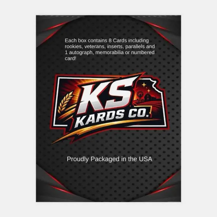 Ks Kards Co football card mystery box with guaranteed hit