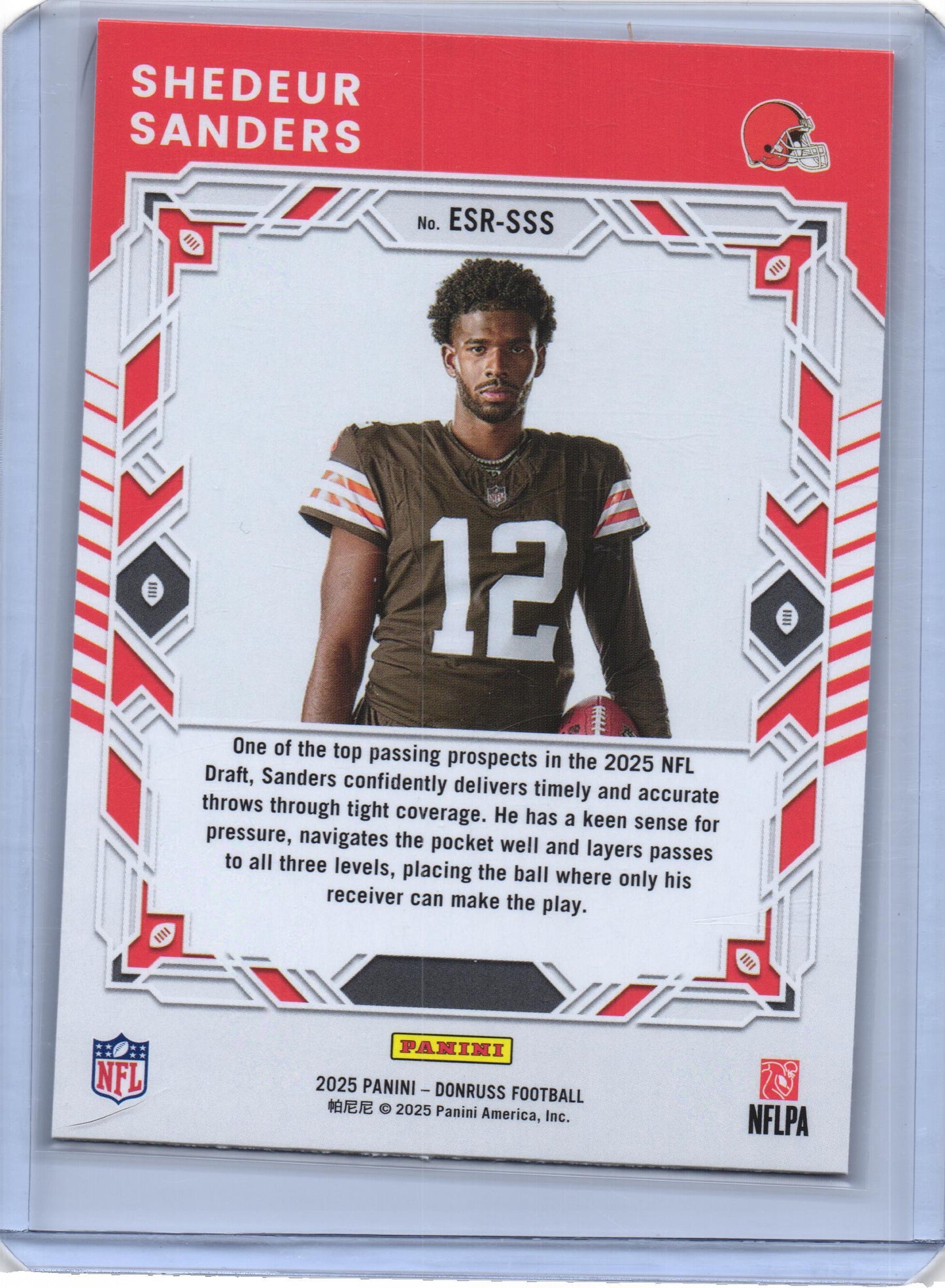 2025 Donruss #ESR-SSS Shedeur Sanders The Elite Series Rookies
