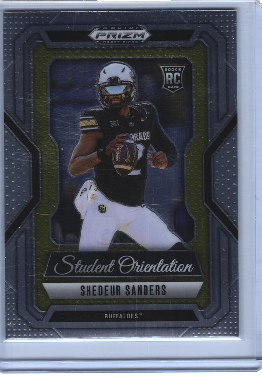 Shedeur Sanders 2025 Panini Prizm Draft Picks Student Orientation