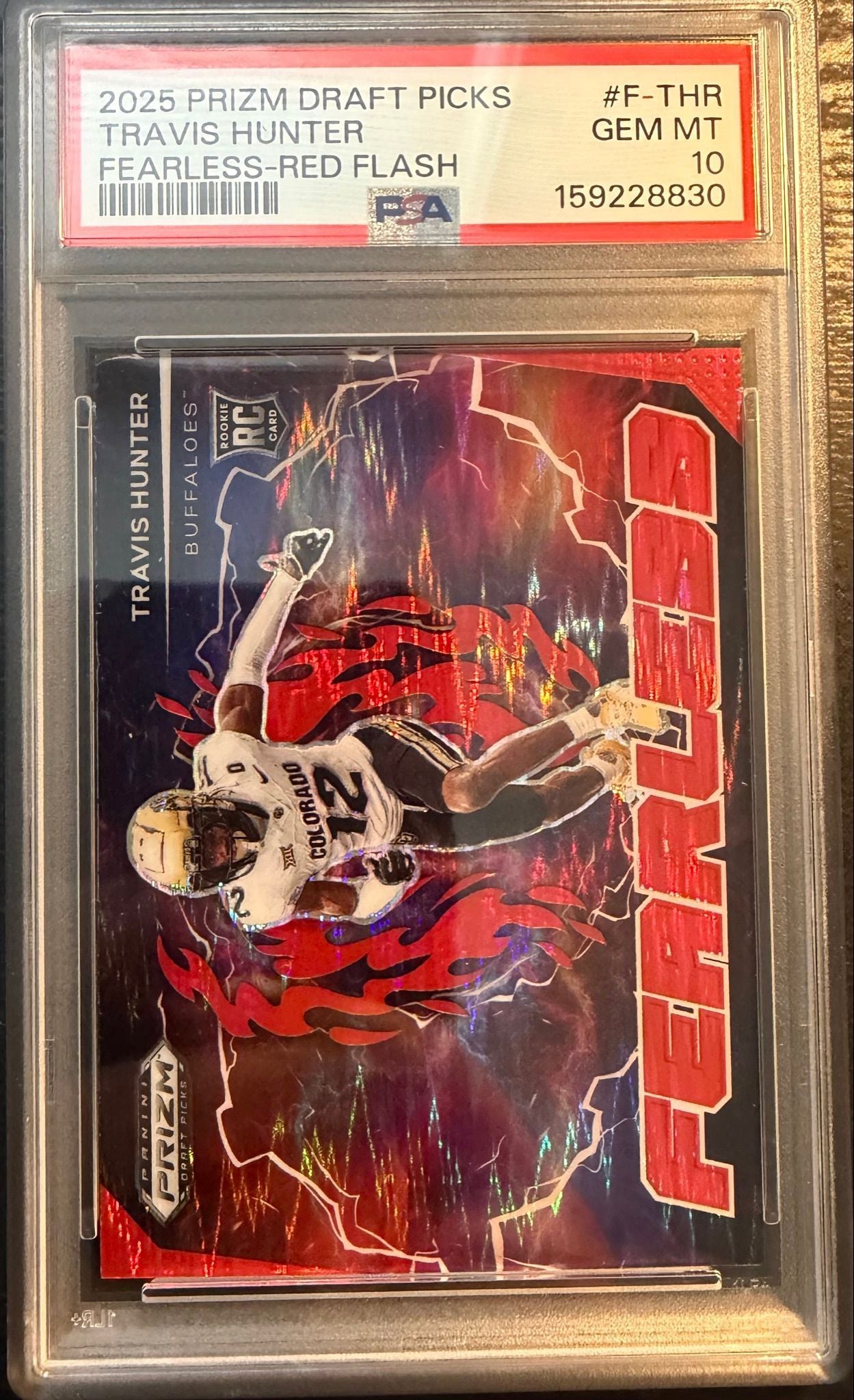 TRAVIS HUNTER FEARLESS /49 PSA 10